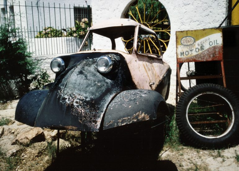 Messerschmitt Kabinenroller / Wrack / Foto